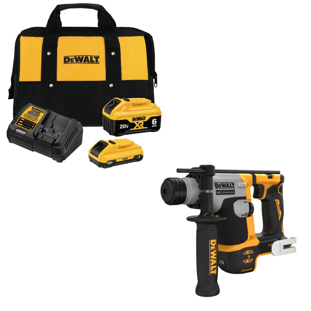 DeWalt DCB246CK 20V MAX Starter Kit W FREE DCH172B 20V MAX 5 8