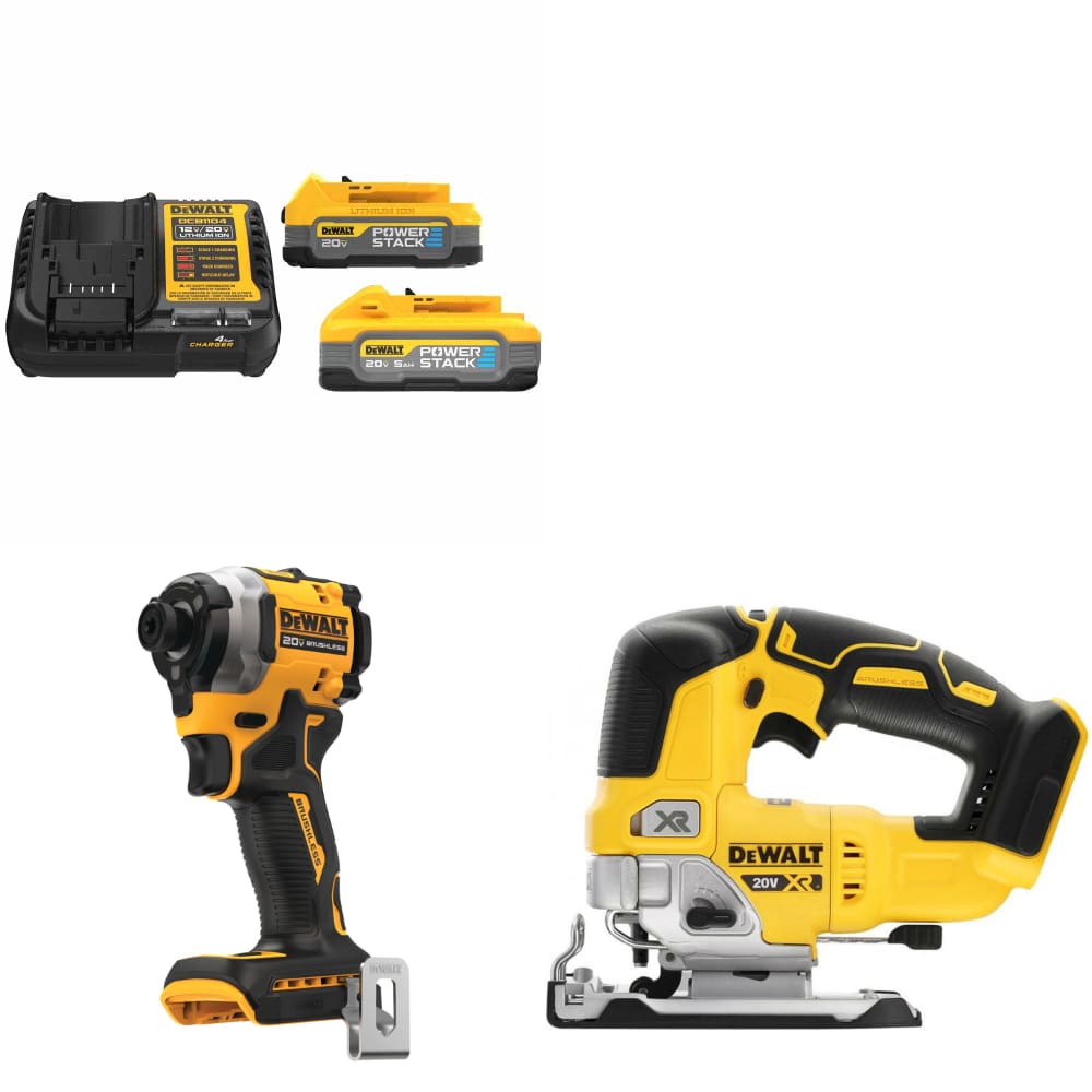 DeWalt 20V Cordless Compact Impact Driver 20V Max Powerstack Battery