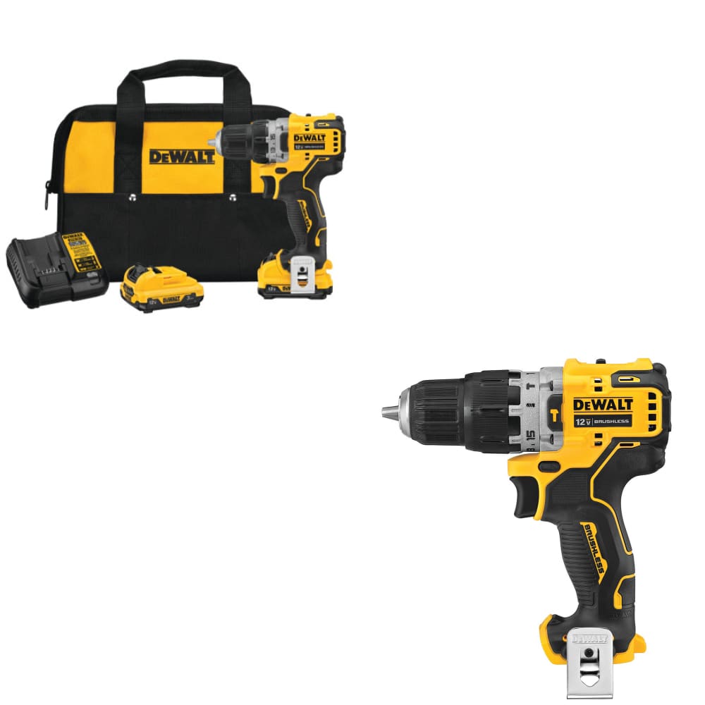 Dewalt DCD701F2 12V Max Drill Driver Kit w/ FREE DCD706B 12V MAX Hammer Drill