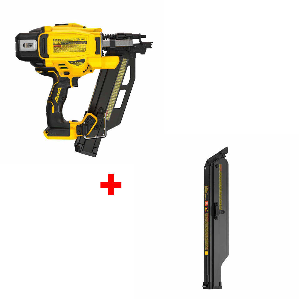 DeWalt DCN920B 20V MAX XR 21° Nailer (Tool Only) W/ FREE DZN930 30° Magazine