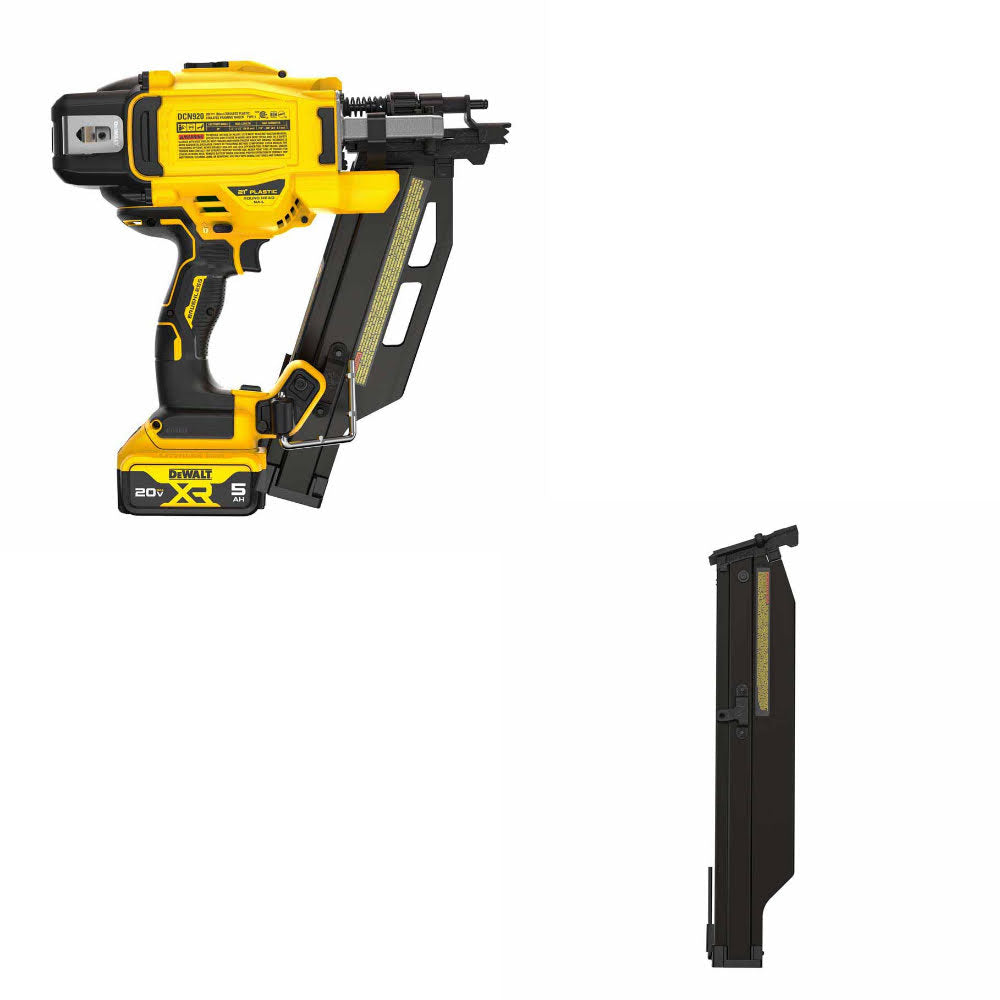 DeWalt DCN920P1 20V MAX XR 21° Nailer Kit W/ FREE DZN920 21° Extended Magazine