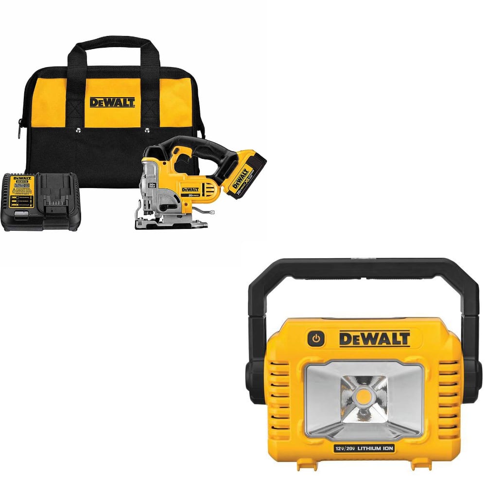 Dewalt DCS331M1 20V MAX Li-Ion Jig Saw Kit W/ FREE DCL077B Cordless Task Light