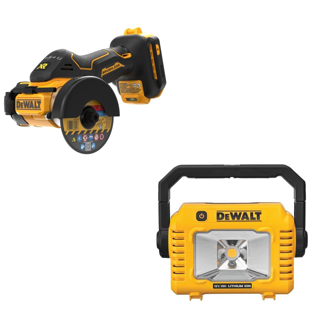 DEWALT DCS438E1 20V MAX XR 3" Cut-Off Tool Kit W/ FREE DCL077B Task Light