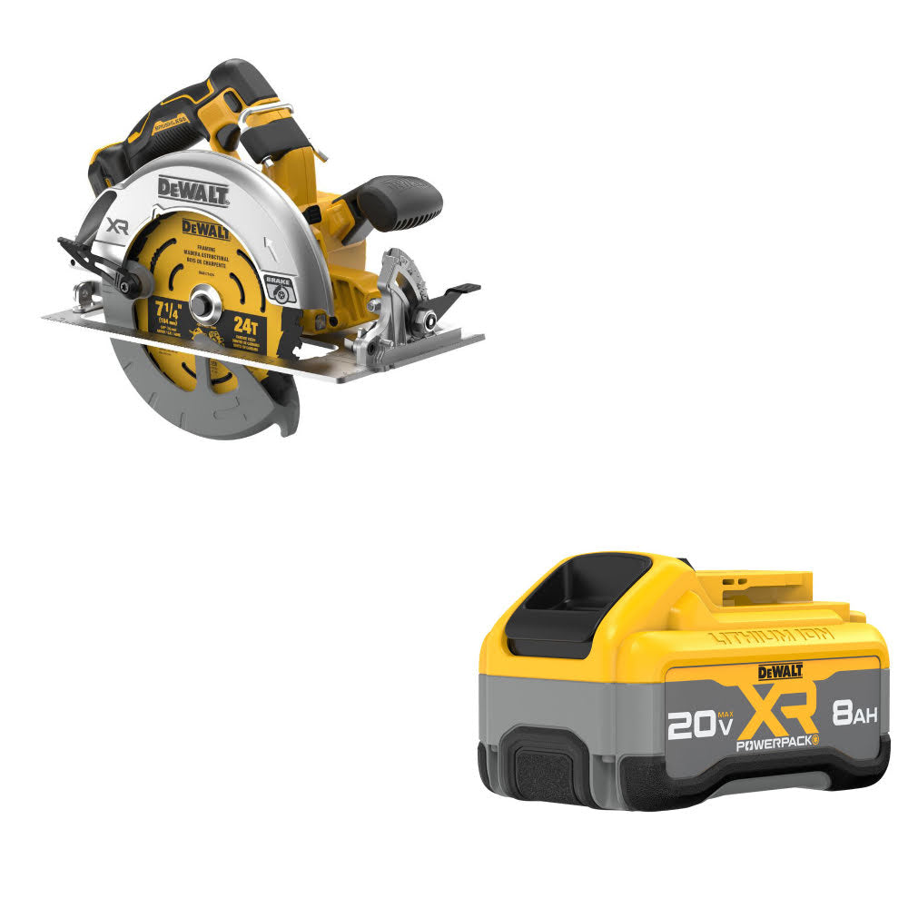 DeWalt DCS590B 20V Max XR Circ Saw W/ FREE DCB2108 20V MAX POWERPACK Battery