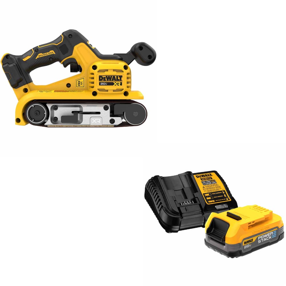 DeWalt DCW220B 20V Max XR Belt Sander W/ FREE DCBP034C 20V MAX Starter Kit