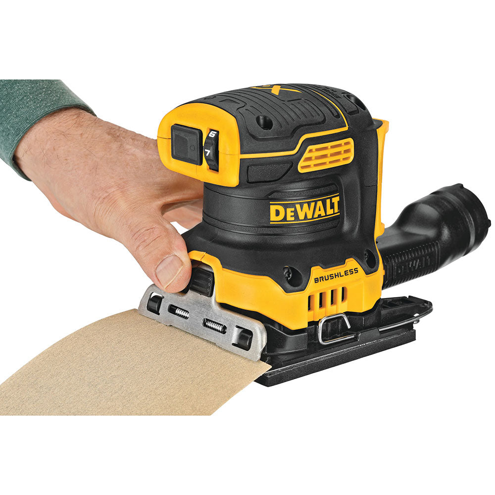 DeWalt DCW200B 20V MAX* XR Brushless Cordless 1/4" Sheet Variable Speed Sander (Tool Only) - 5