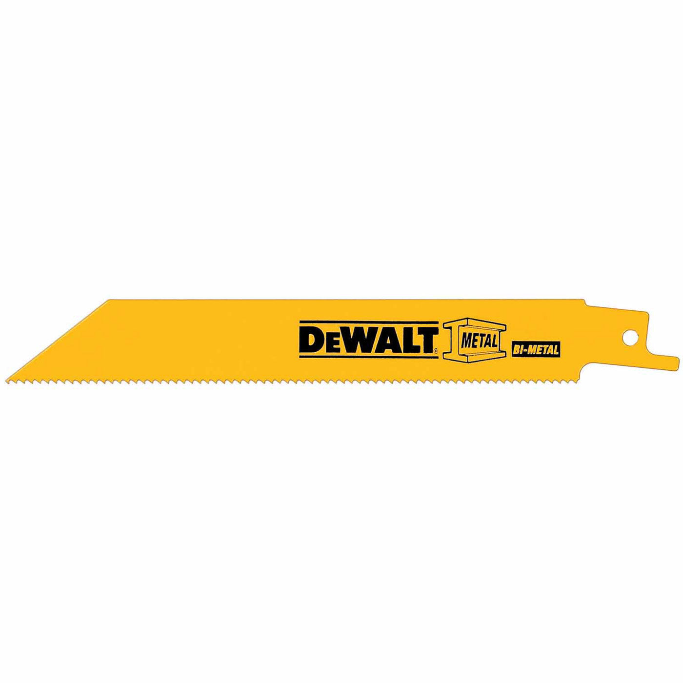 DeWalt DW4822B25 12" 18 TPI Straight Back Bi-Metal Reciprocating Blade (1pc)