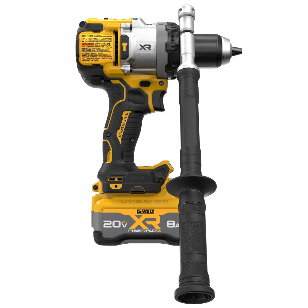 DeWalt DCD1007WW1 20V MAX XR Brushless Cordless 1/2 in. Hammer Drill Kit - 4