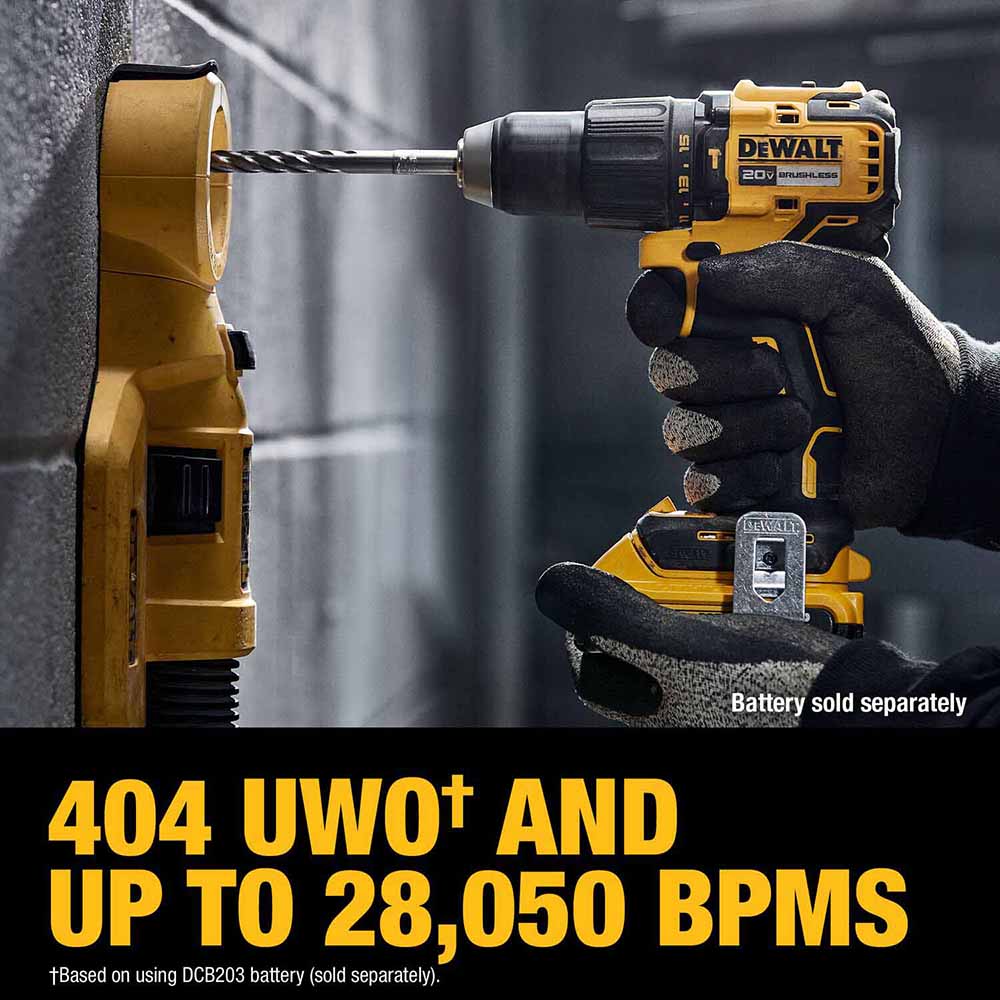 DeWalt DCD798B 20V MAX Brushless Cordless 1/2 in. Hammer Drill (Tool Only) - 10