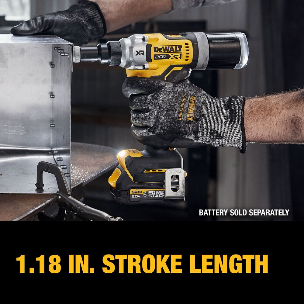 DeWalt DCF414B 20V MAX* XR Brushless Cordless 1/4" Rivet Tool (Tool Only) - 8