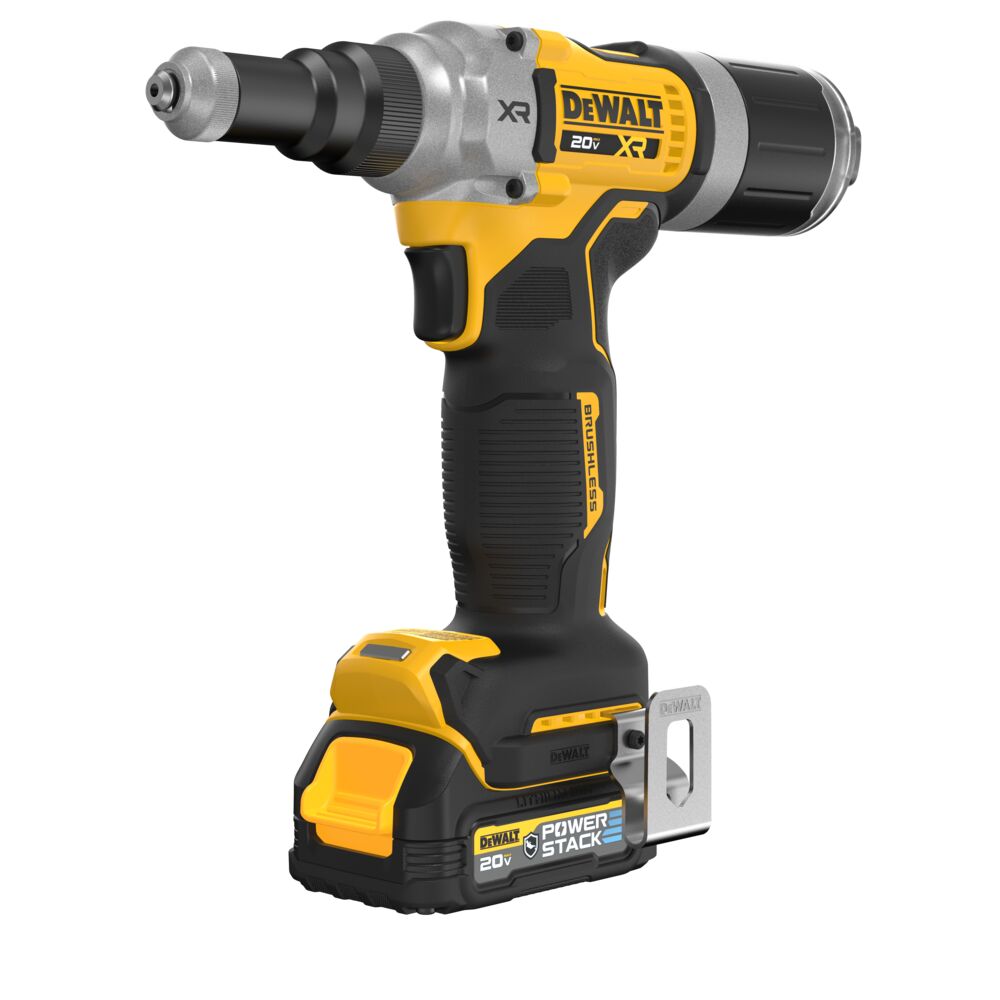 DeWalt DCF414GE2 20V MAX* XR Brushless Cordless 1/4" Rivet Tool Kit with POWERSTACK - 6