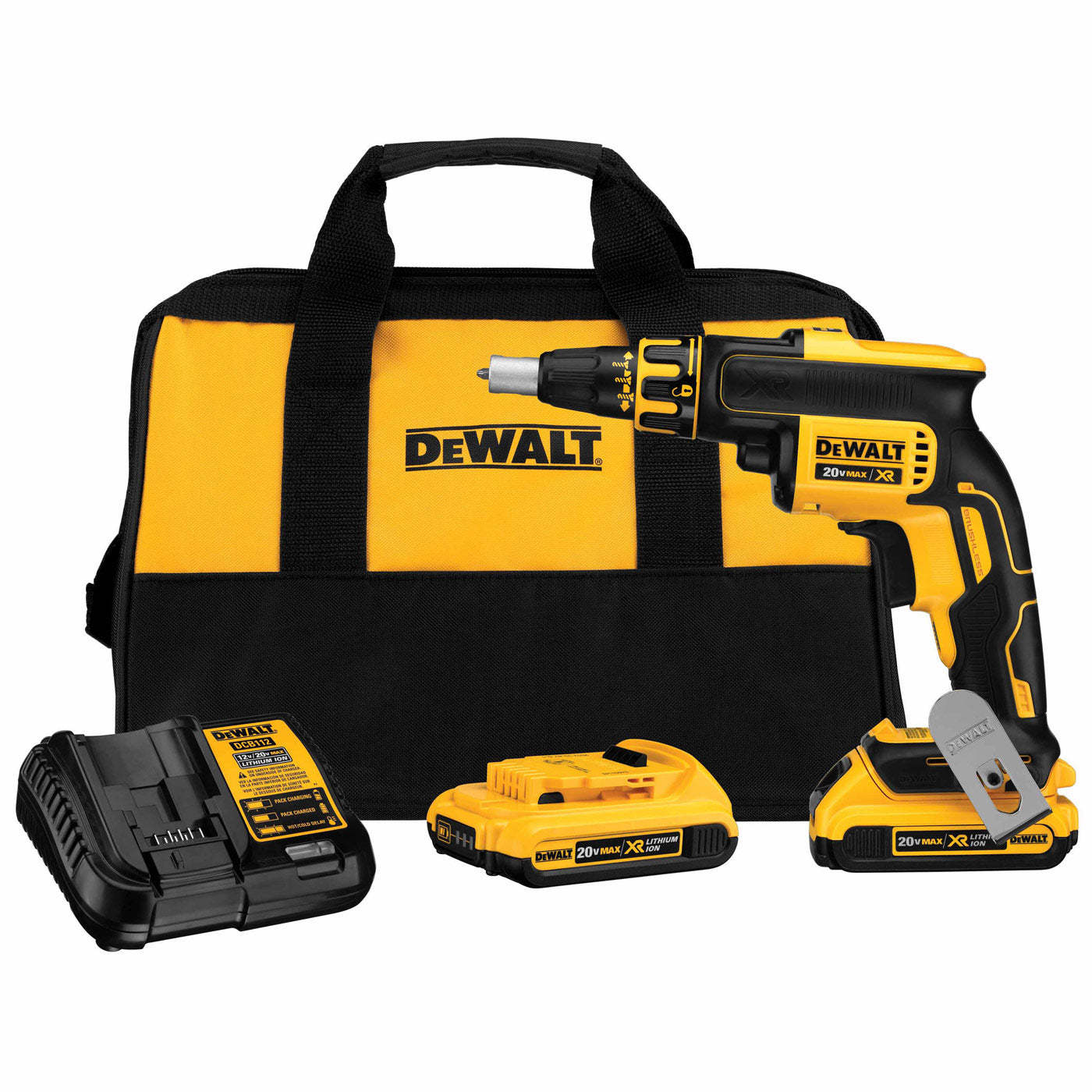 DeWalt DCF620D2 20V MAX XR Li-Ion Brushless Drywall Screwgun Kit