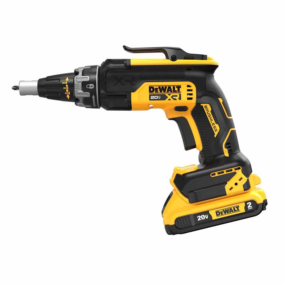 DeWalt DCF630D2 20V MAX XR Brushless Drywall Screwgun Kit (2.0Ah) - 2