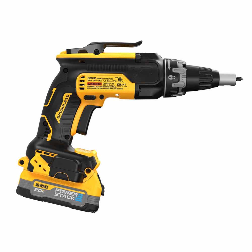 DeWalt DCF630E1 20V Max BL Drywall Screwgun (1.7A) - 4