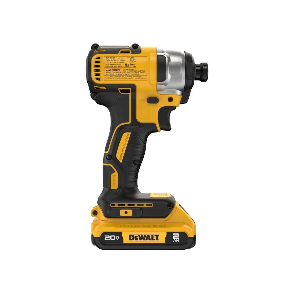 DeWalt DCF787D1 20V MAX Impact Driver, 1/4", Battery and Charger Included - 5