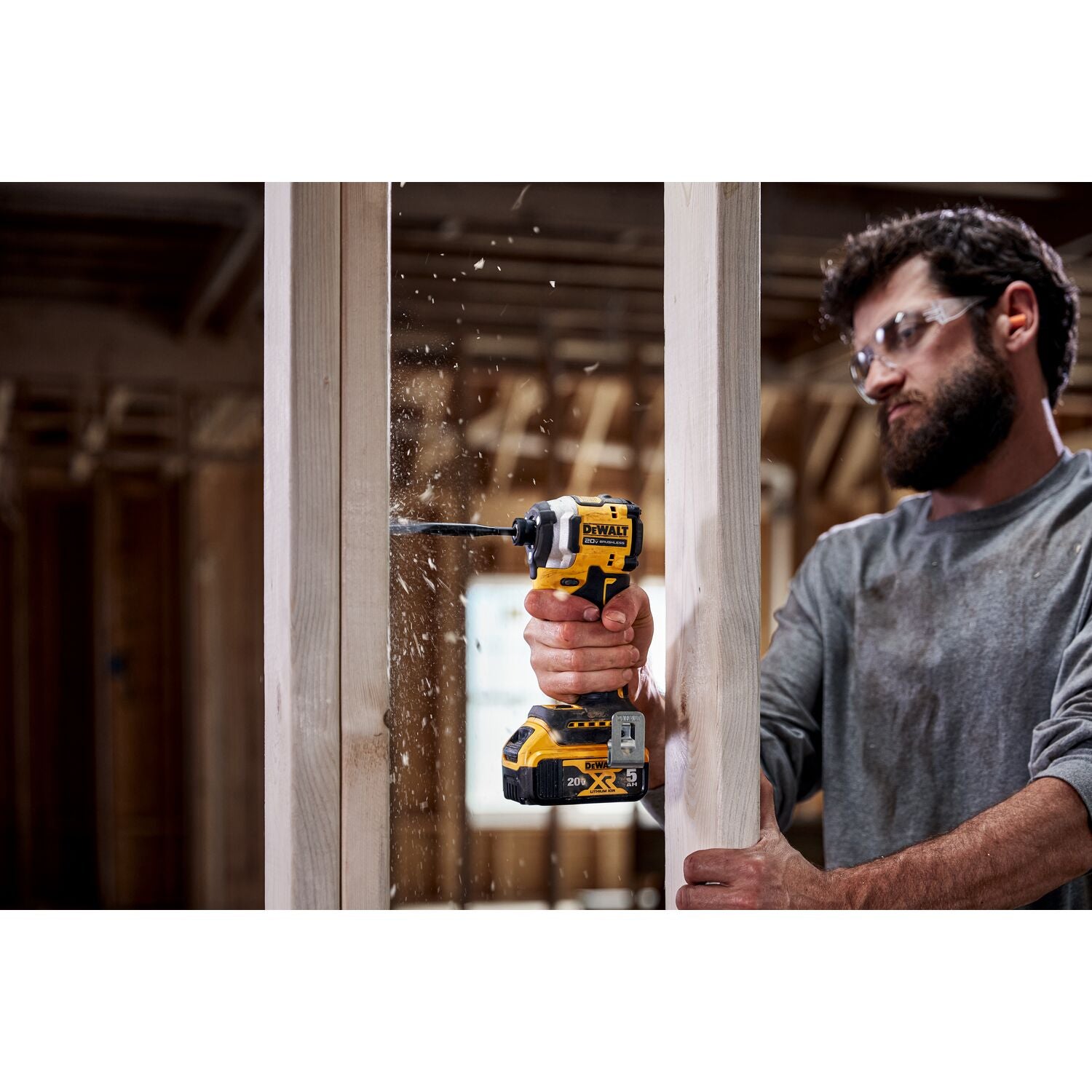 DeWalt DCF850P1 ATOMIC 20V MAX* 1/4 in. Brushless Cordless 3-Speed Impact Driver Kit (1 Battery) - 9