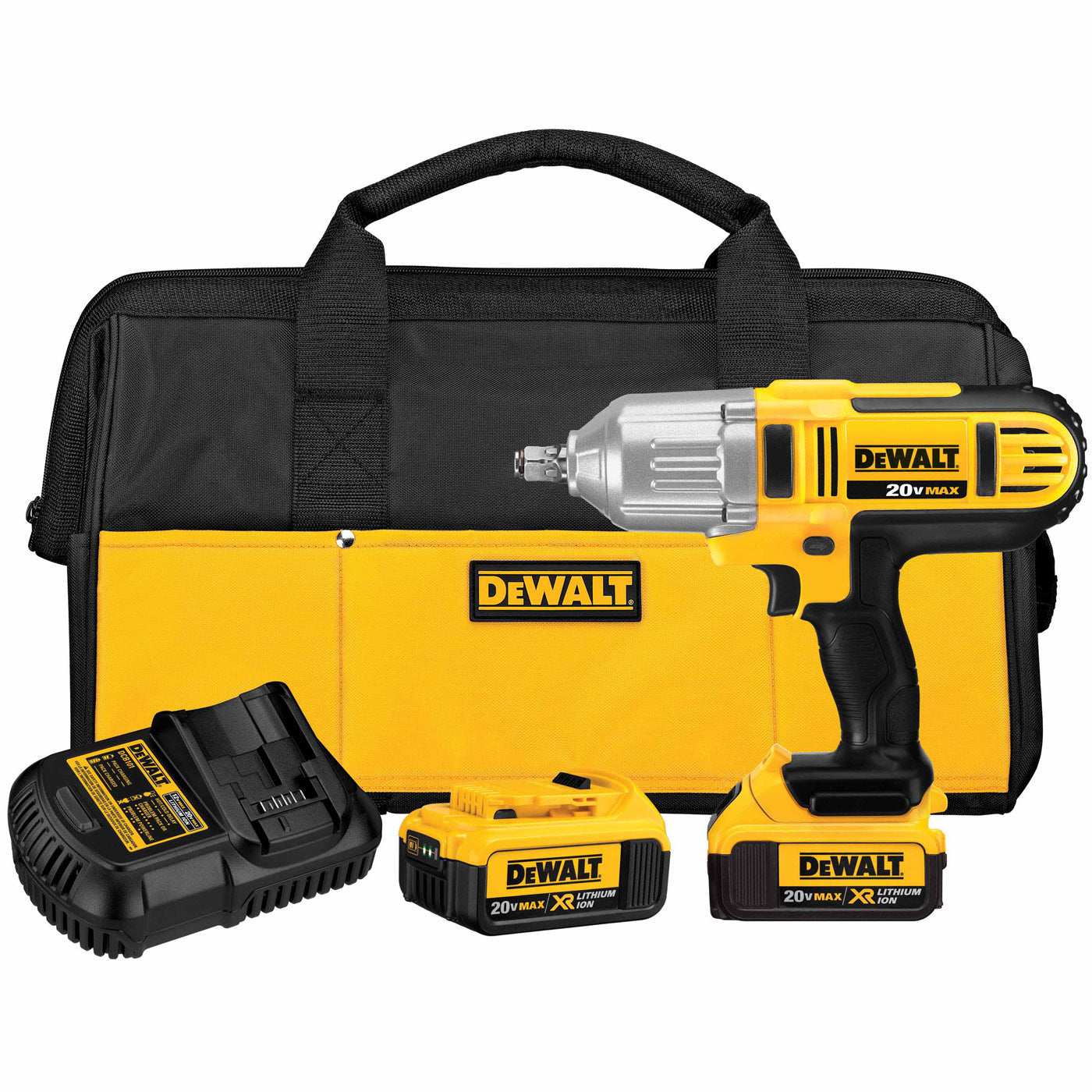 DeWalt DCF889HM2 20V MAX* Lithium Ion 1/2" High Torque Impact Wrench Kit