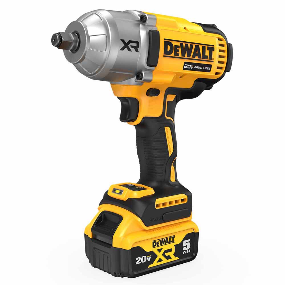 DeWalt DCF900P2 20V MAX* XR 1/2 In. High Torque Impact Wrench with Hog Ring Anvil with (2) 5.0 Ah Battery & Charger Kit - 2