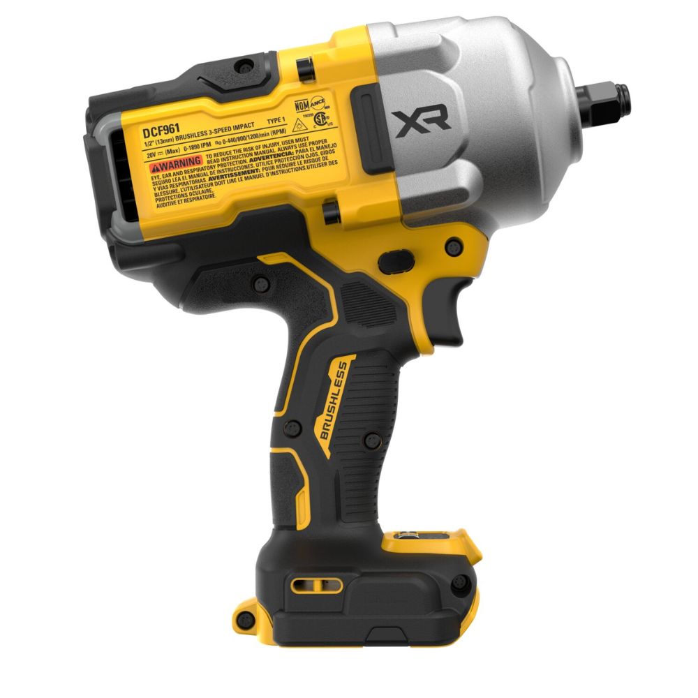 DeWalt DCF961B 20V MAX* XR Brushless Cordless 1/2 " High Torque Impact Wrench with Hog Ring Anvil (Tool Only) - 4