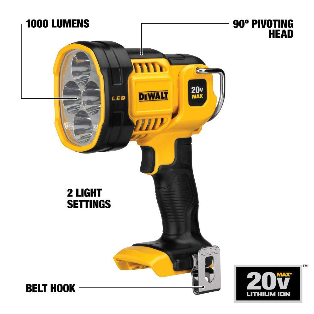 DeWalt DCL043 20V MAX* Jobsite LED Spotlight - 2