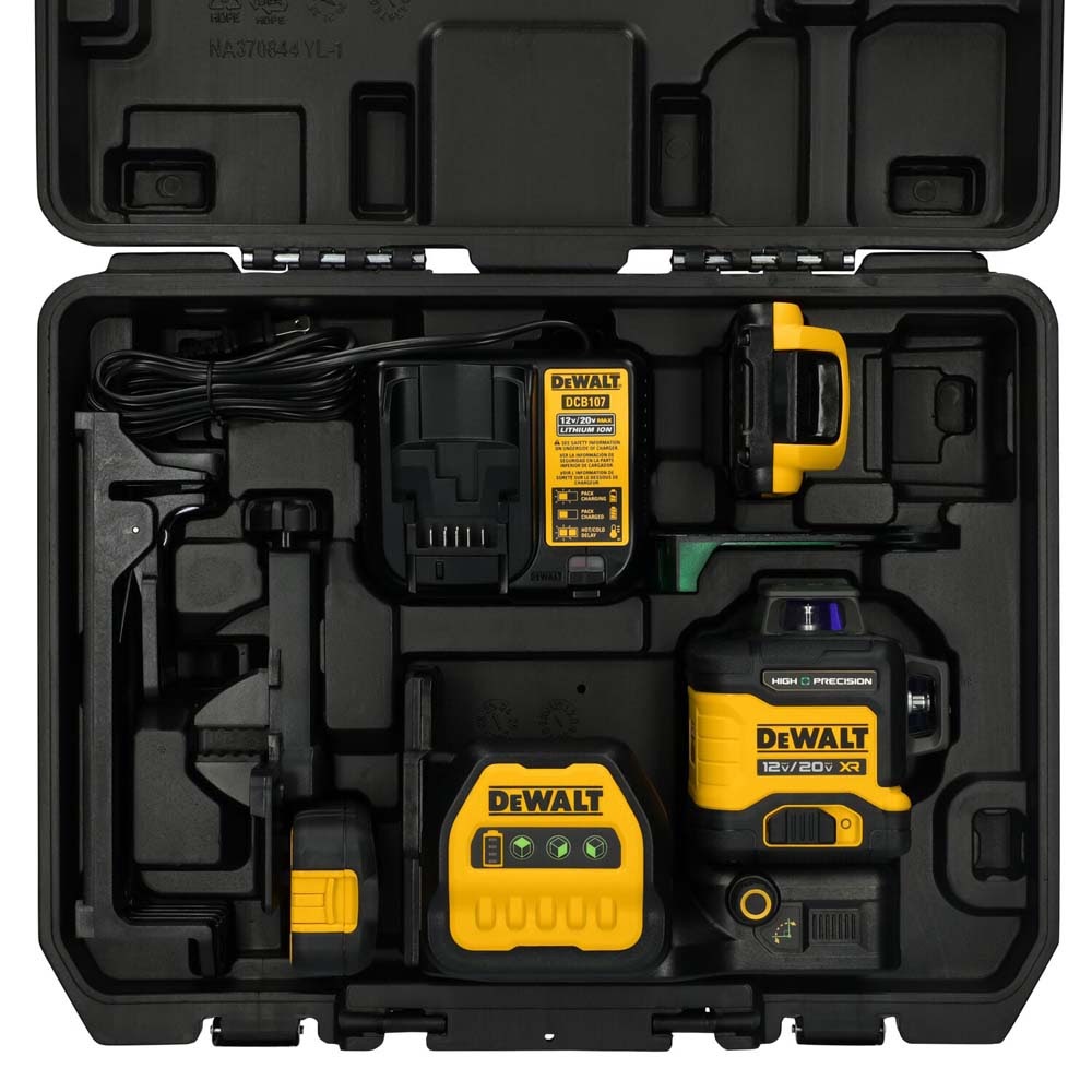 DeWalt DCLE34033D1 20V MAX XR 3 x 360 High Precision Green Laser - 9