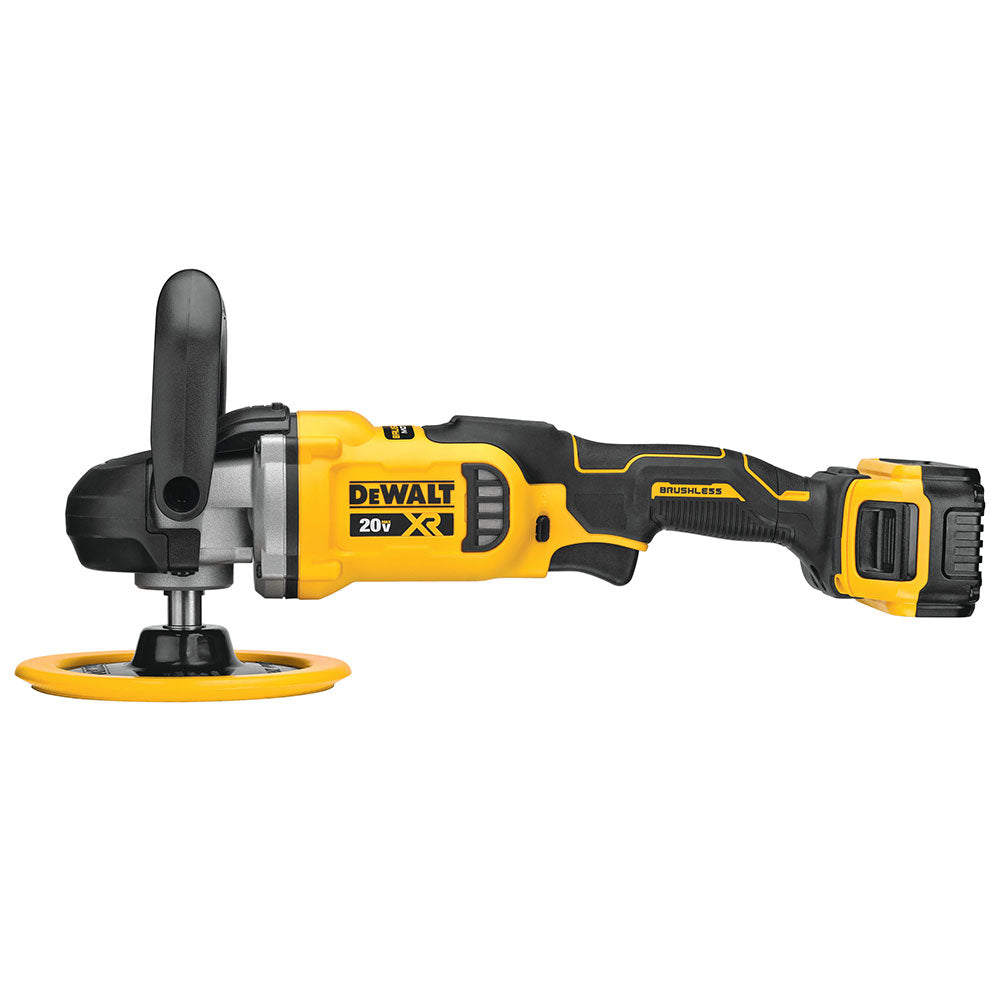 DeWalt DCM849P2 20V MAX XR 7" Cordless Variable Speed Rotary Polisher Kit - 4