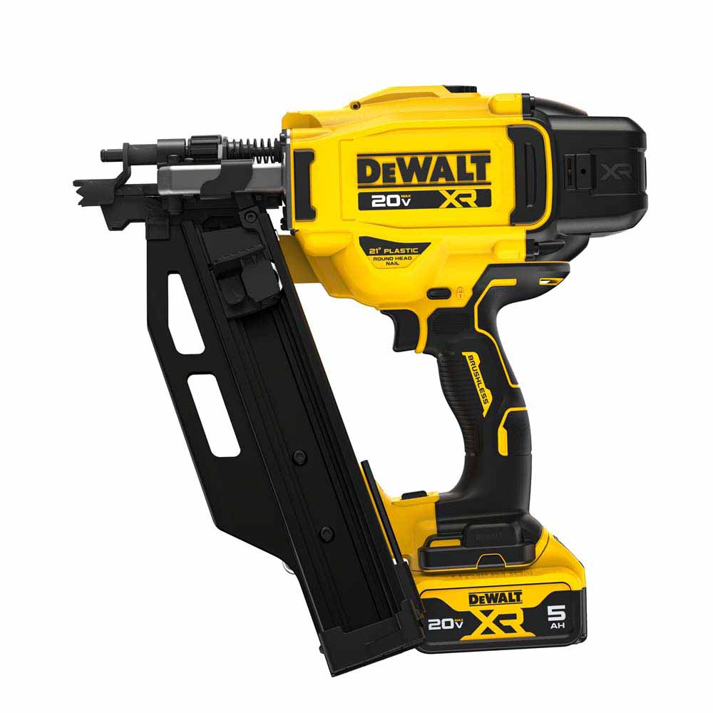 DeWalt DCN920P1 20V MAX XR Brushless Cordless 21 Degree Plastic Collated Framing Nailer Kit - 3