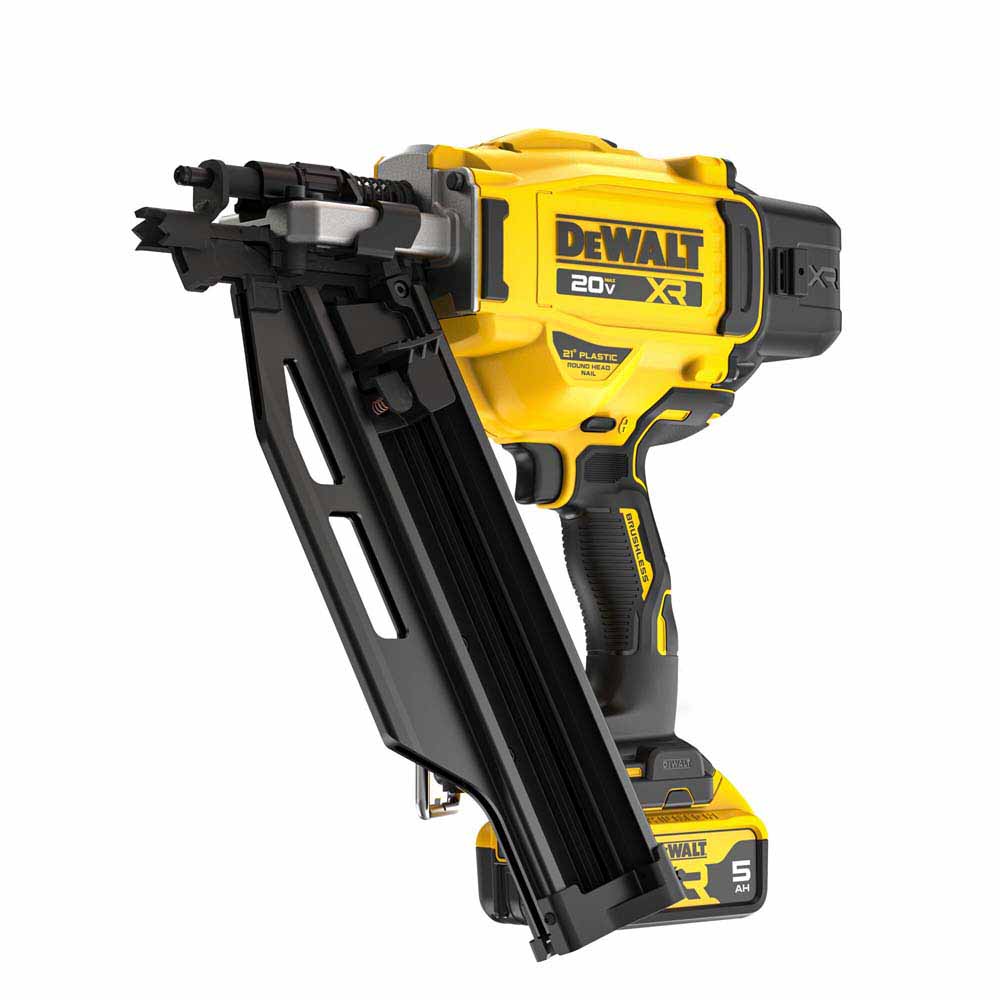 DeWalt DCN920P1 20V MAX XR Brushless Cordless 21 Degree Plastic Collated Framing Nailer Kit - 4