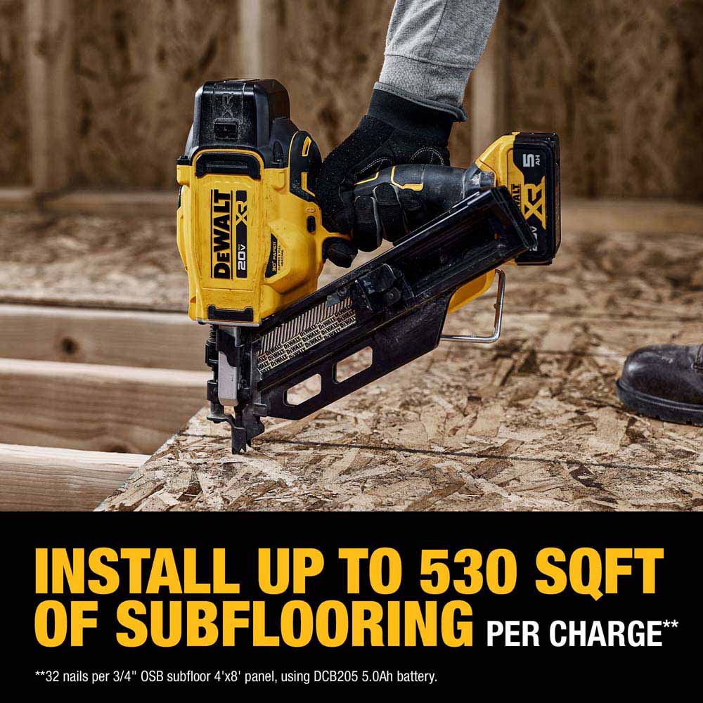 DeWalt DCN930P1 20V MAX XR Brushless Cordless 30 Degree Paper Tape Framing Nailer Kit - 12