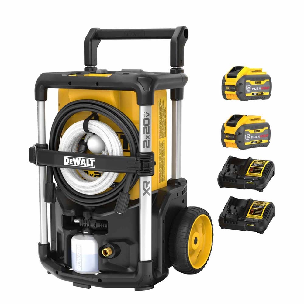 DeWalt DCPW1600Y2 2X20V 1600 PSI Pressure Washer Kit - 9