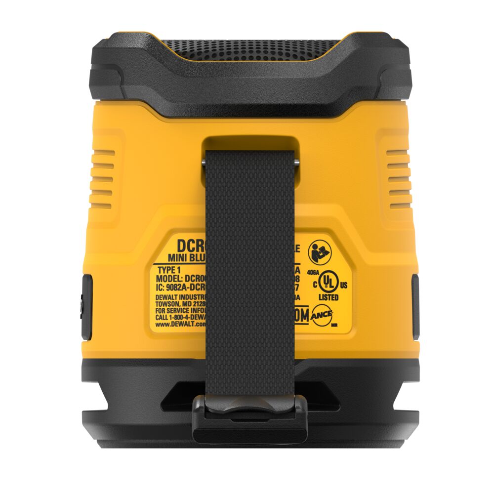 DeWalt DCR008 Rechargeable Mini Bluetooth Speaker - 4