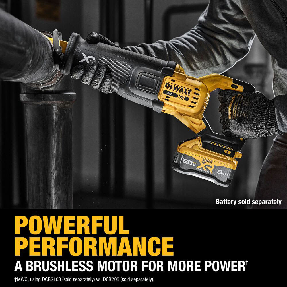 DeWalt DCS384B 20V Max XR Brushless Cordless Reciprocating Saw (Tool Only) - 9