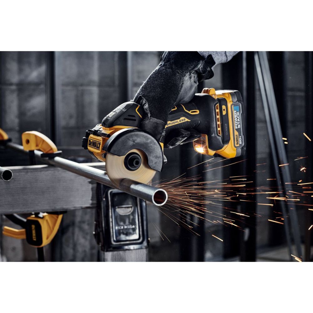 DEWALT DCS438E1 20V MAX XR® Brushless Cordless 3-in Cut-Off Tool Kit With DEWALT POWERSTACK™ Compact Battery - 10