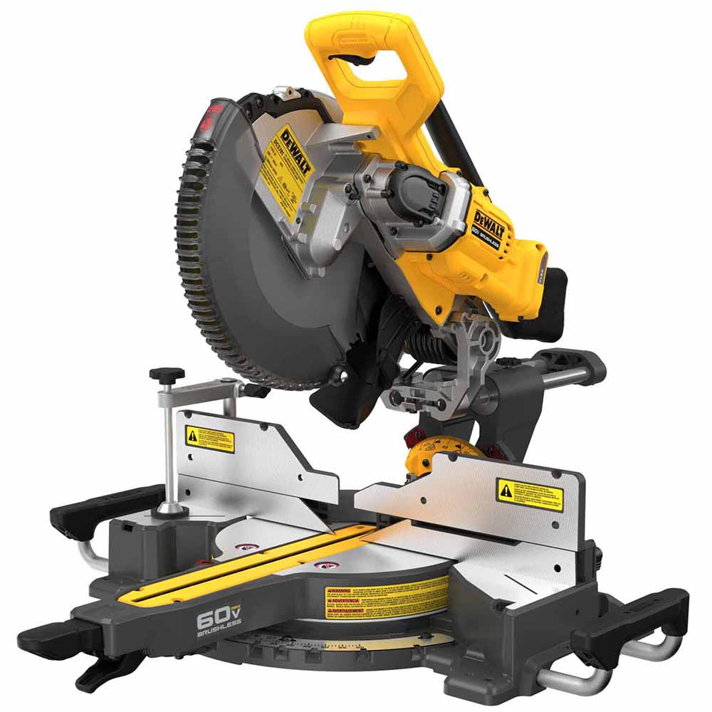 DeWalt DCS781B 60V MAX Brushless Cordless 12 in. Double Bevel Sliding Miter Saw (Tool Only)