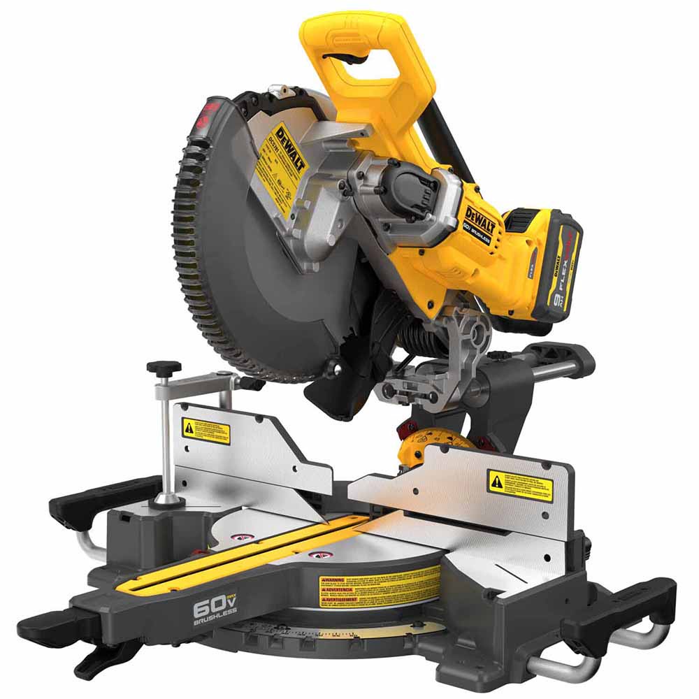 DeWalt DCS781X1 60V MAX Brushless Cordless 12in. Double Bevel Sliding Miter Saw Kit - 2