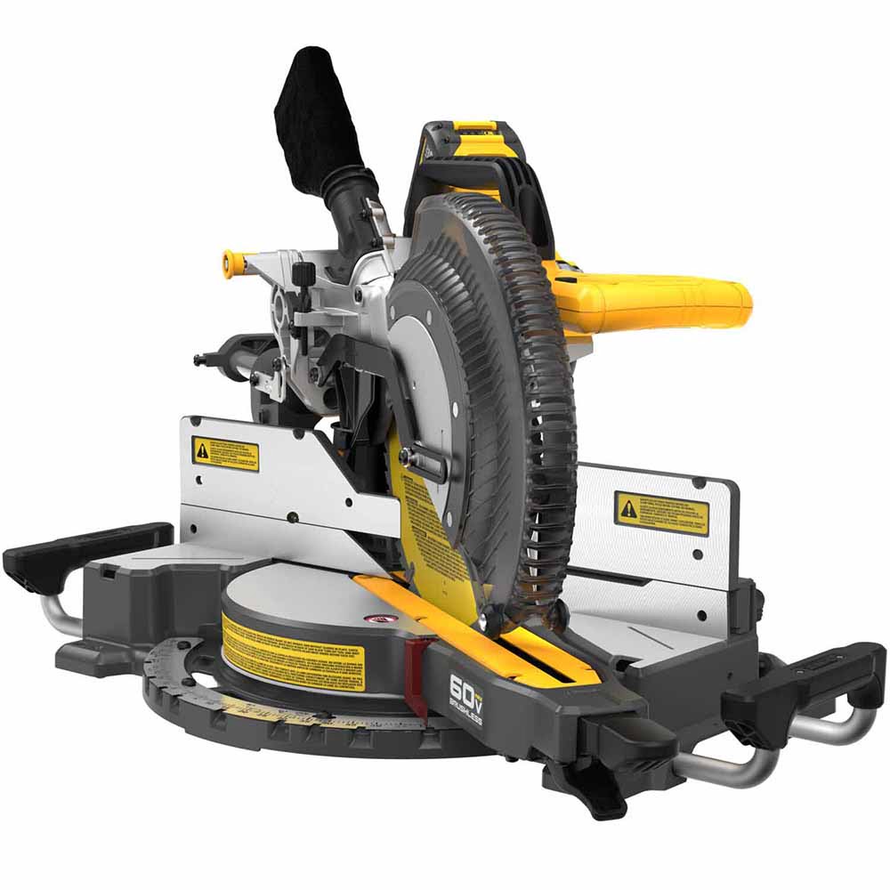 DeWalt DCS781X1 60V MAX Brushless Cordless 12in. Double Bevel Sliding Miter Saw Kit - 5