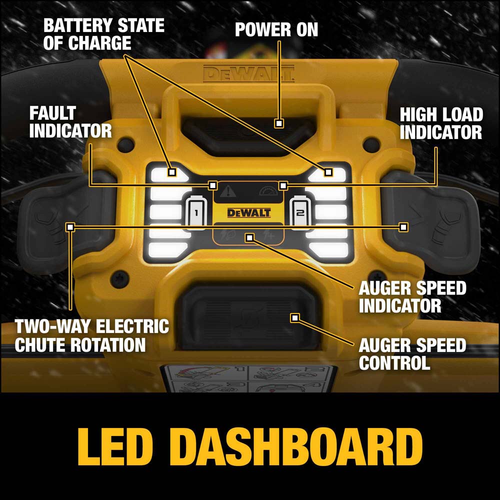 DeWalt DCSNP2142Y2 FLEXVOLT 60V Max Single-Stage Snow Blower Kit - 12