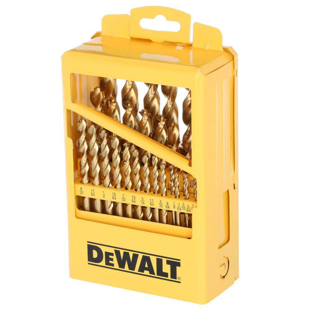 DeWalt DW1369 29-Piece Titanium Nitride Coating Pilot Point Drill Bit Set - 2