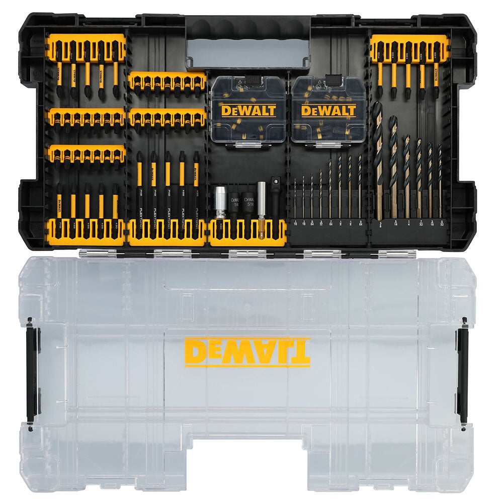 DeWalt DWANGFT100SET FLEXTORQ Drilling and Driving Bit Set w/ Case, 100-Pack