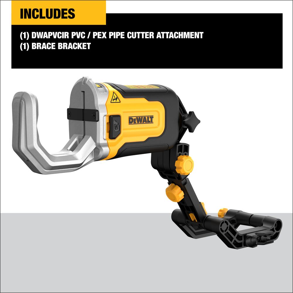 DeWalt DWAPVCIRImpact Connect PVC and PEX Cutting Attachment for Impact Driver Up to 2" Capacity Sch 40 and 80 PVC - 8