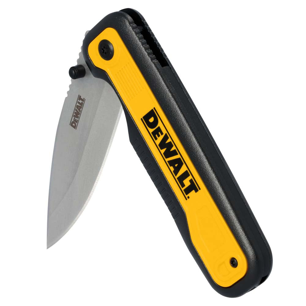 DeWalt DWHT10993 Drop Point Stainless Steel & Beveled Edge Blade Pocket Knife - 5