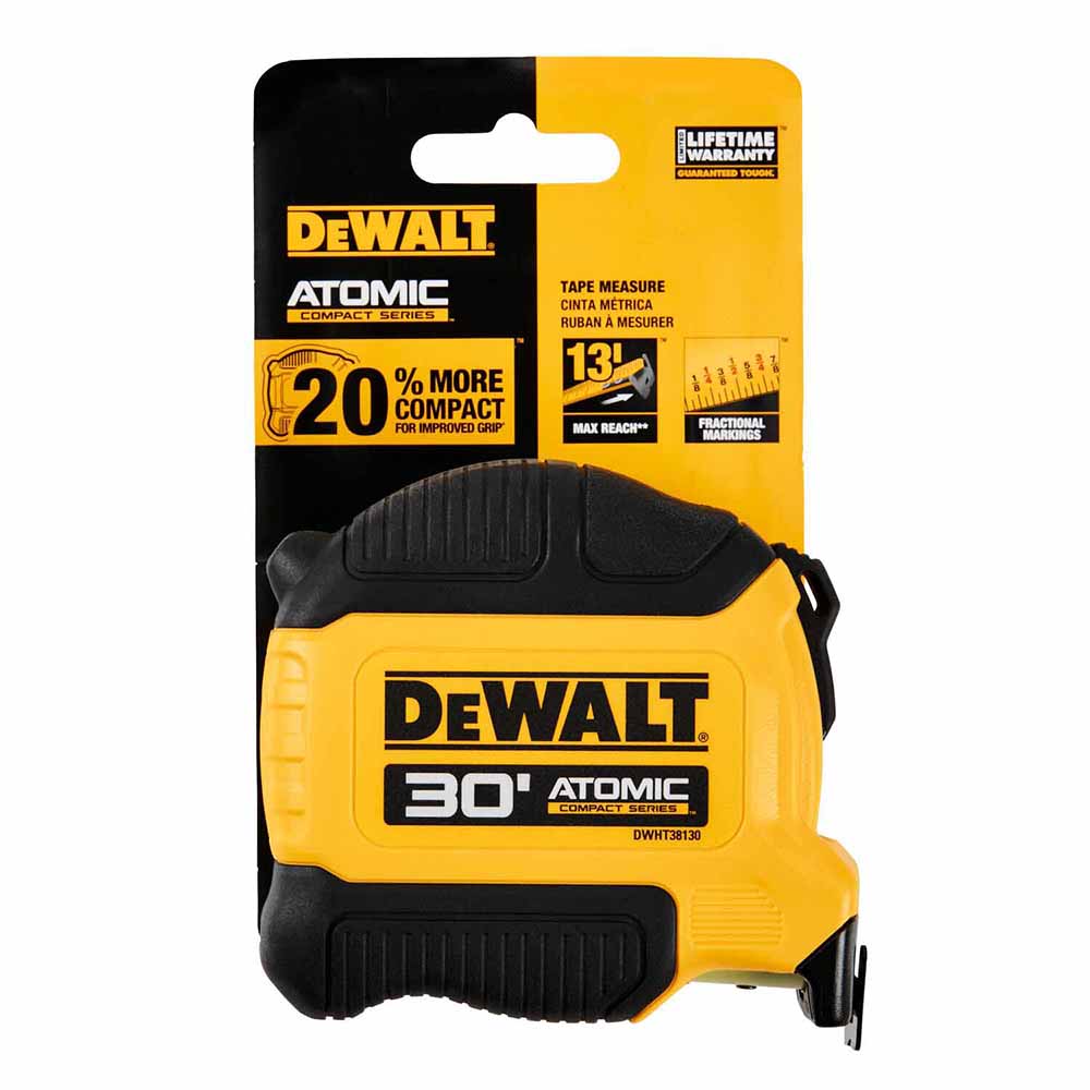 DeWalt DWHT38130S Atomic Compact Series 30 FT TAPE MEASURE - 5