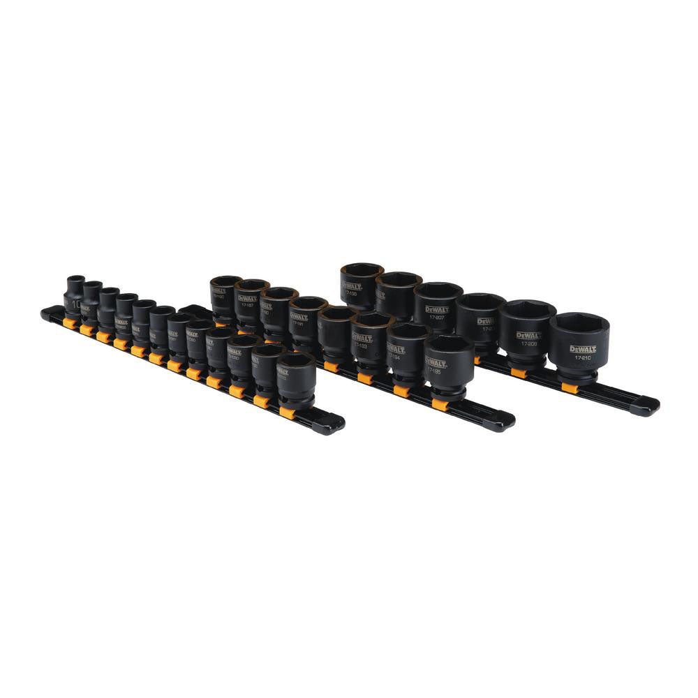 DeWalt DWMT19243 26pc 1 2 Metric Drive Impact Socket Set 10 36mm