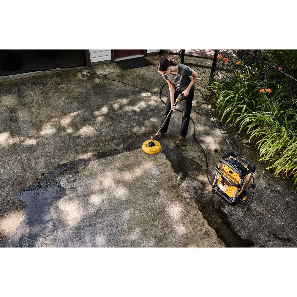 DeWalt DWZPWSC12 12" Rotating Driveway and Sidewalk Surface Cleaner Pressure Washer Attachment (3000 PSI MAX) - 4