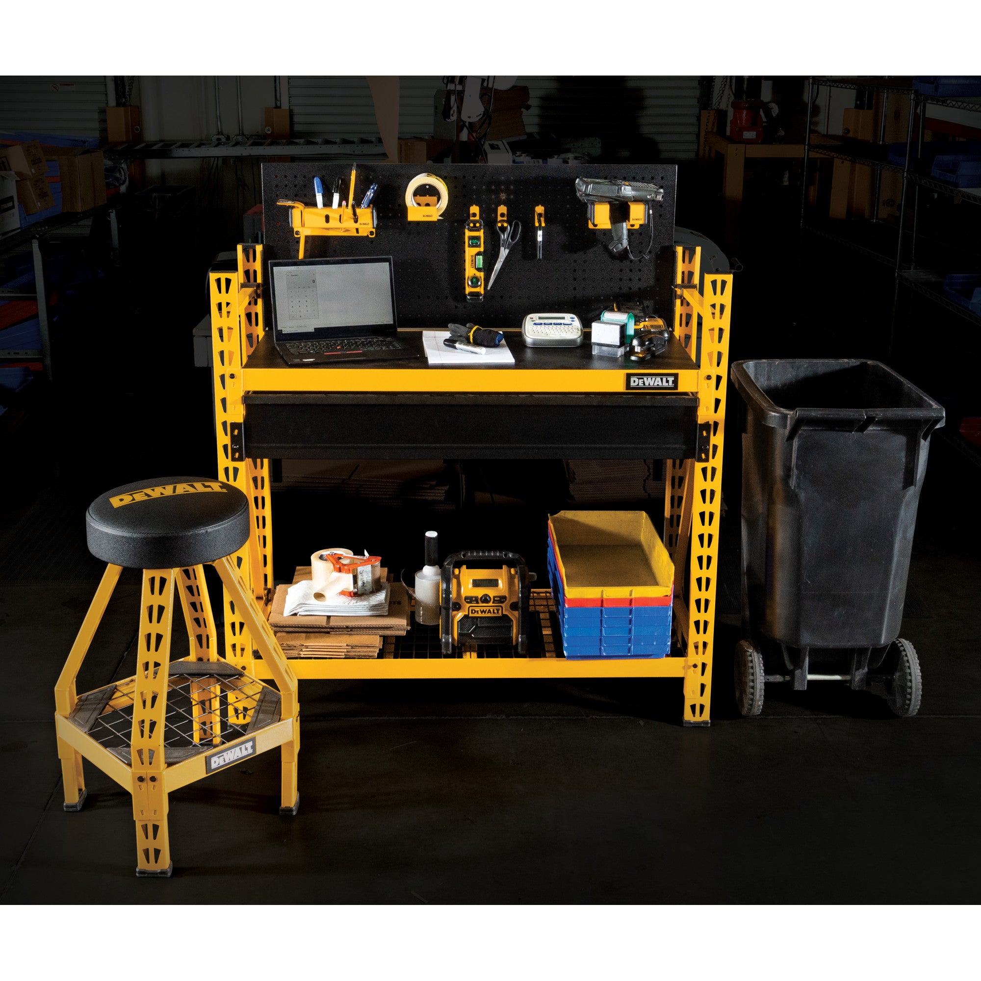 DeWalt 41631 DXST3000WB 2-Shelf Industrial 4-Foot Storage Rack Work Station Kit - 11