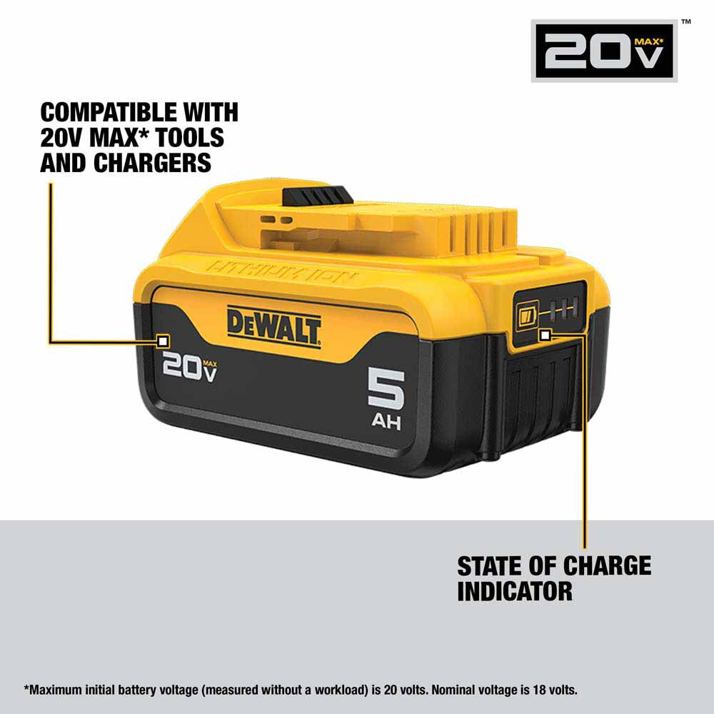 DeWalt DCB205-2C 20V MAX 5Ah Battery Kit - 2