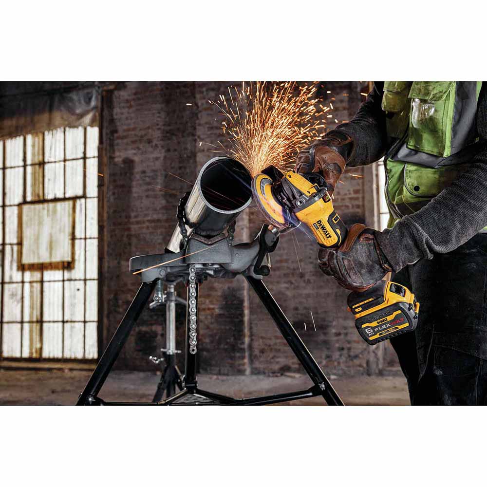 DeWalt DCG416B 20V MAX FLEXVOLT 4-1/2"-5" Paddle Switch Small Angle Grinder - 14