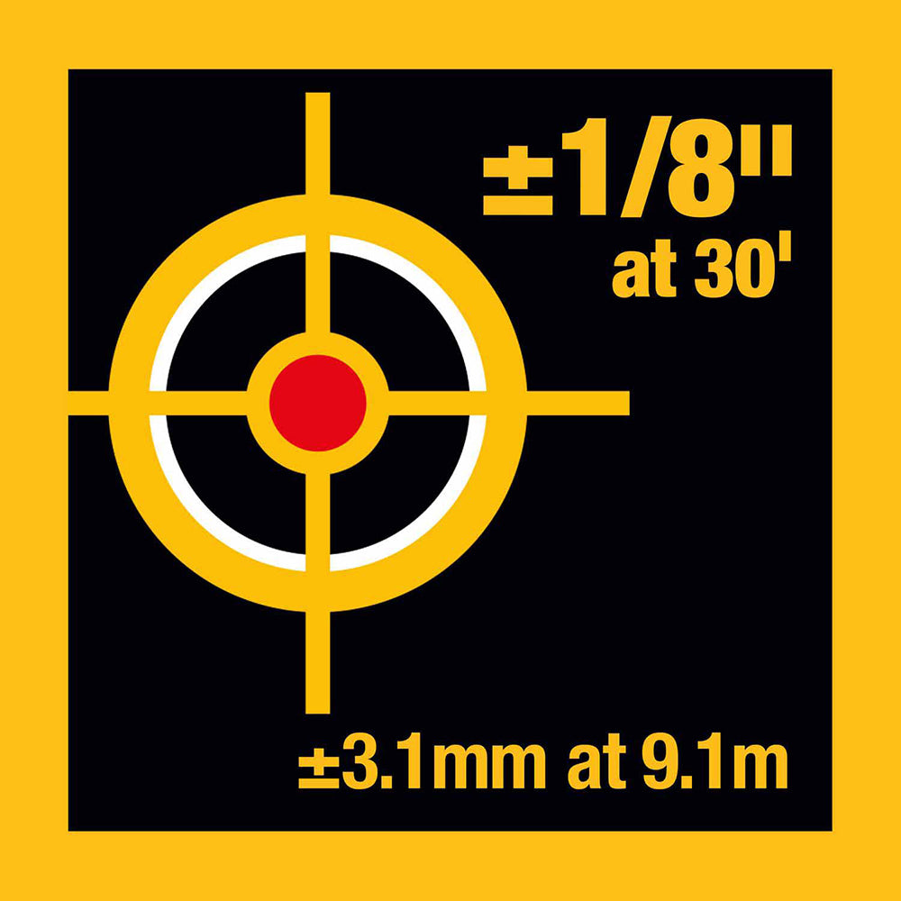 DeWalt DW088K Self Leveling Horizontal/Vertical Cross Line Laser Level - 6