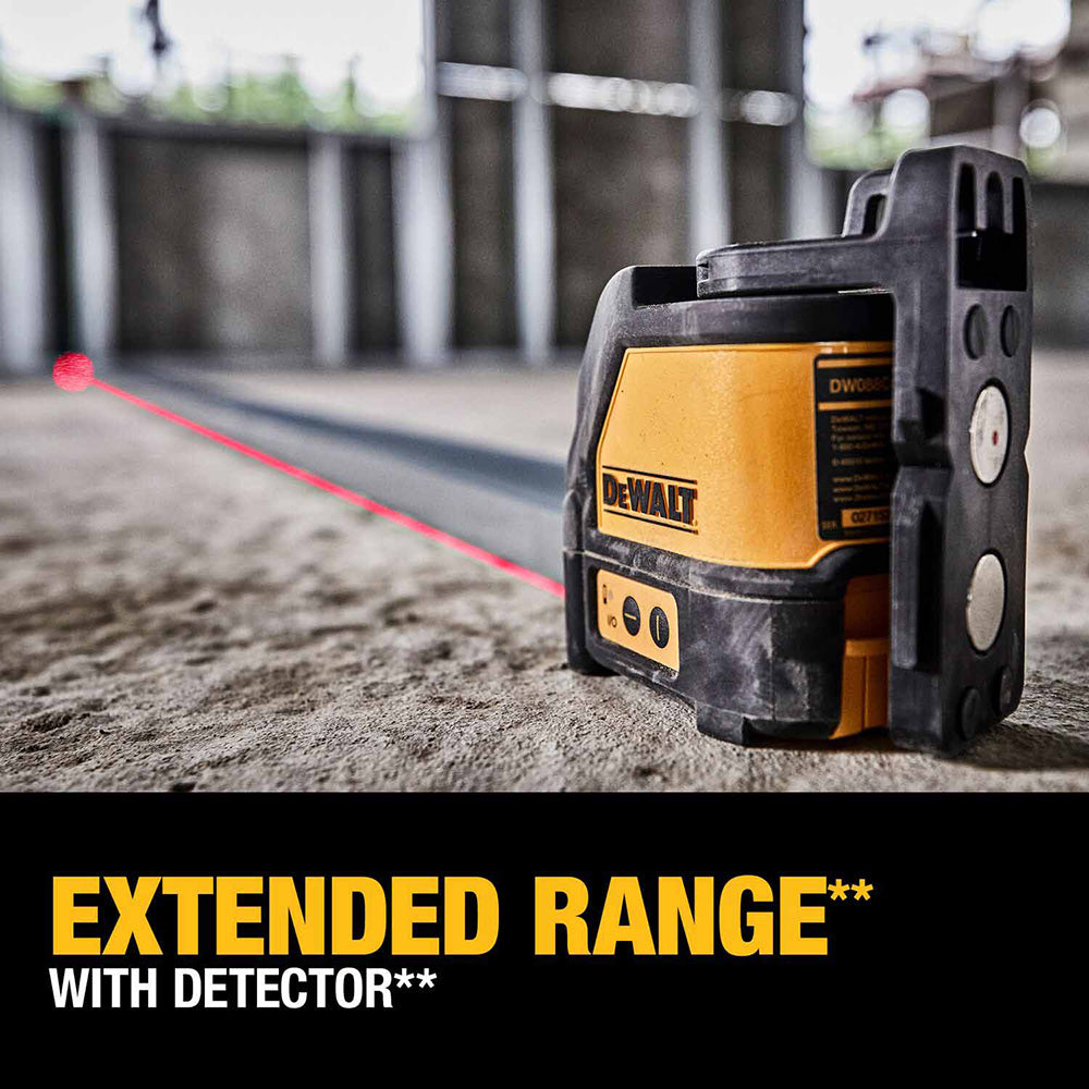 DeWalt DW088K Self Leveling Horizontal/Vertical Cross Line Laser Level - 9