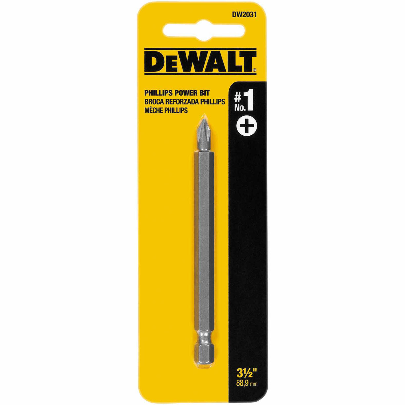 DeWalt DW2031 #1 Phillips 3-1/2" Power Bit